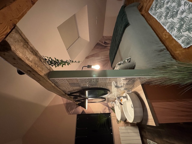 Chambre sous combles avec décor tropical - Photo 4